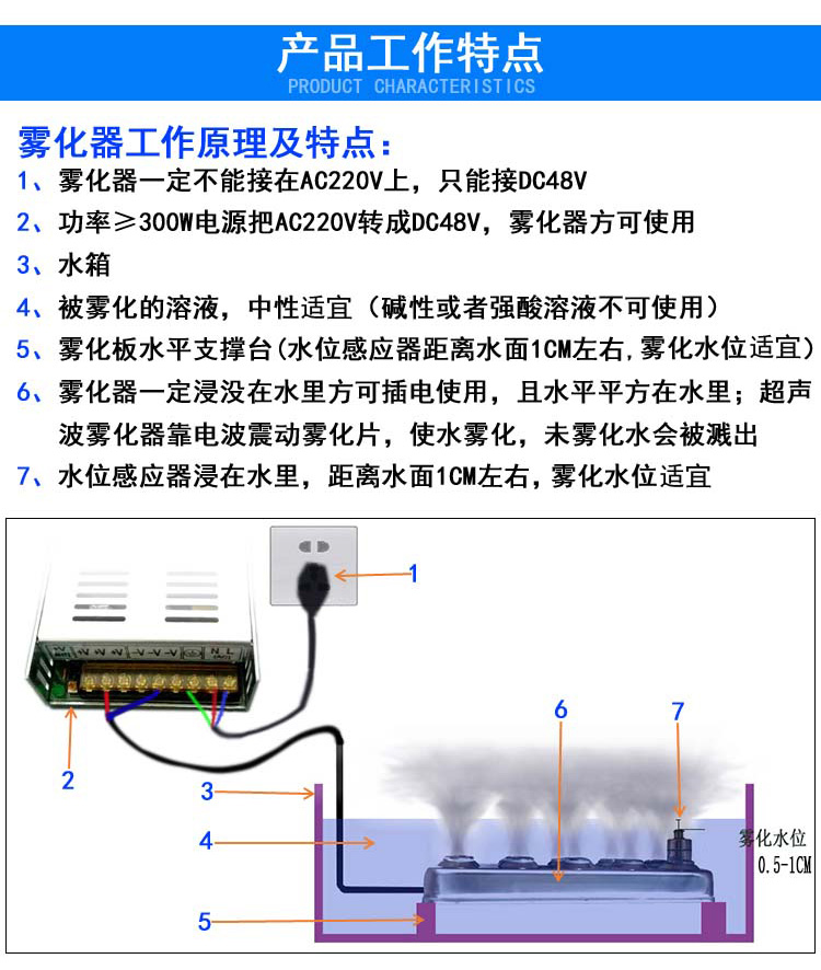 Industrial ultrasonic atomization transducer